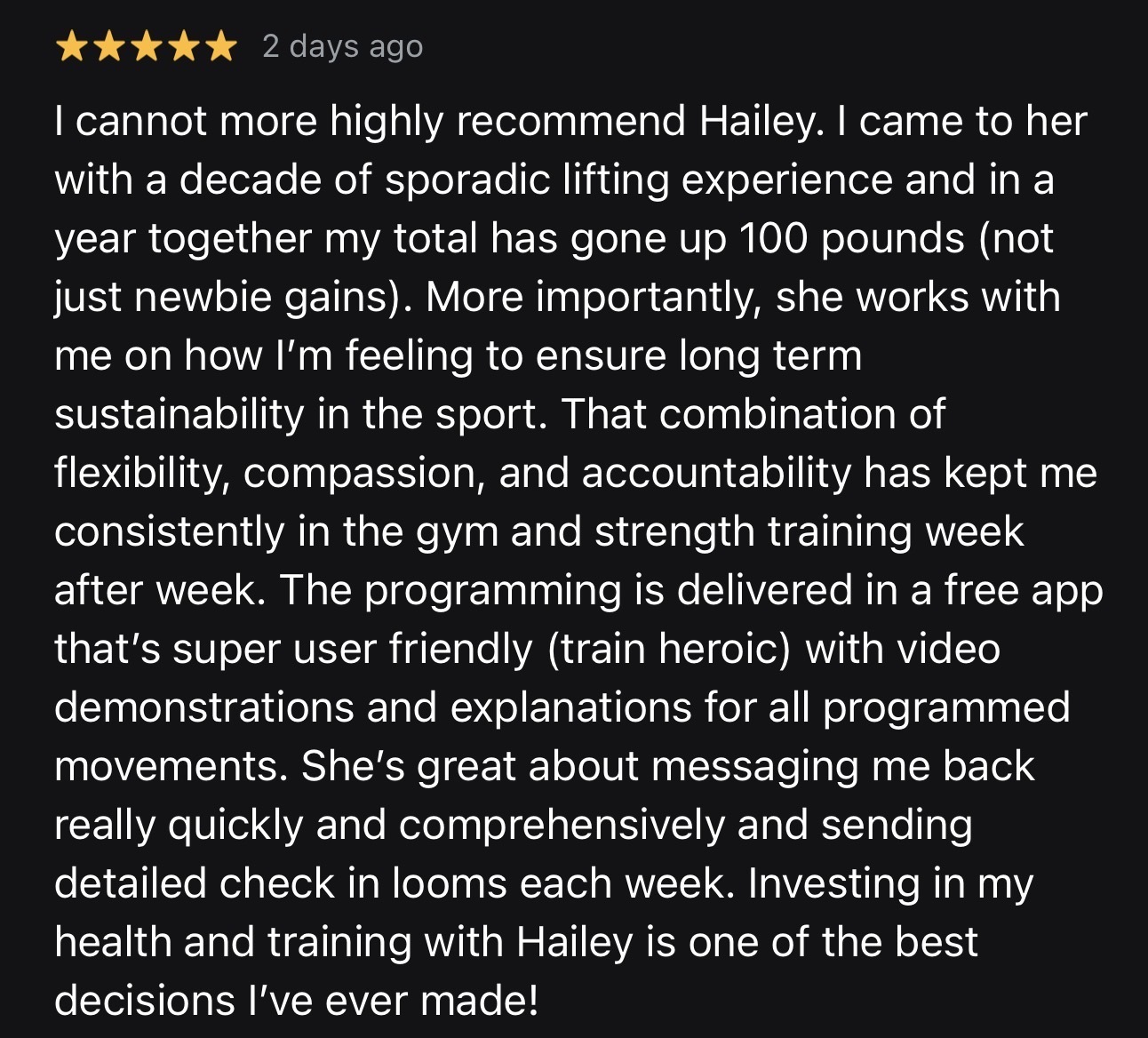 Hailey client result